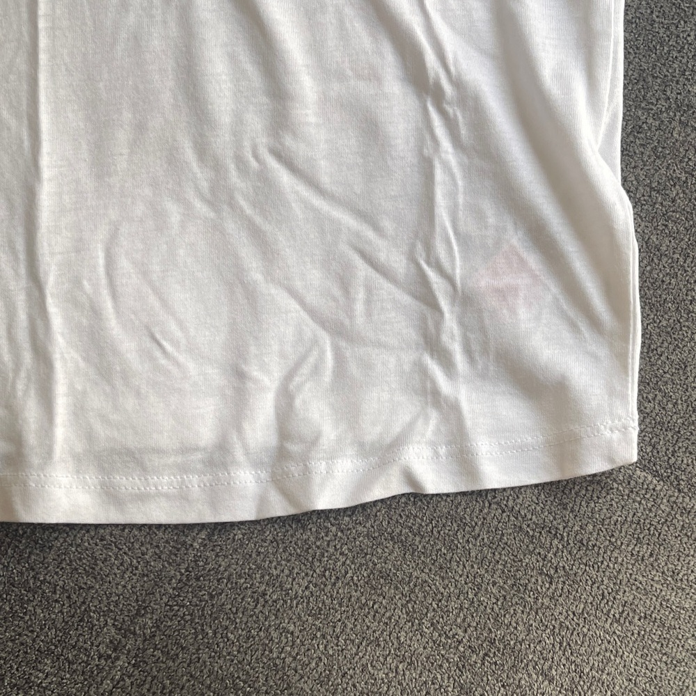 Topshop White Ruffle Trim Tee - Picture 5 of 5